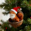 Forest Animal Acorn Ornament Squirrel Pine Cone Red Hat 5
