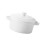 White Ceramic Soup Bowl with Lid and Double Handles 4