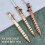 3Pack Bolt Action Pen Set, Hexagonal Solid Brass Pocket Pen with 30 Ballpoint Refills A 2