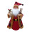Santa Tree Topper with Hat and Scarf Fabric Ornament 1