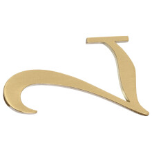 Golden House Numbers for Vehicles 5.3 x 3 cm