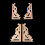 Wood Carved Corner Onlay Applique Frame 1 Pair 5