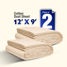 2 x JMS Bridge Cotton Twill Dust Sheet 12ft x 9ft