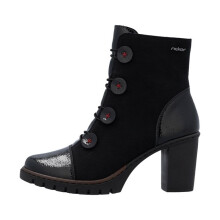 Bottine Talon à Elastique Et Zip Rieker Nabukino - Noir
