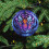 Purple Tiger Face Ceramic Christmas Ornament 5