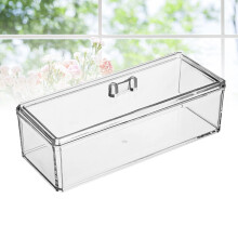 Acrylic Food Storage Box with Lid for Tea Bags
