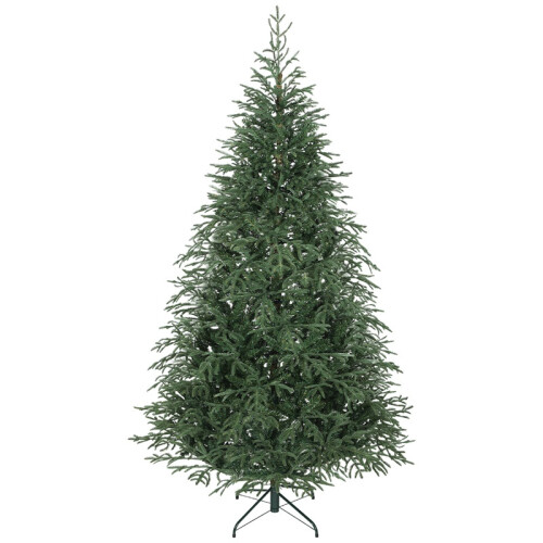 7 ft Full Spruce Christmas Tree with Realistic Dense Tips, Easy Assembly - Green