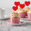 Love Heart Cupcake Toppers Red 24 pcs 4