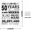 Black and White Birthday Poster 50th Anniversary 2