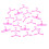 Pink Doll Clothes Hangers Set Plastic 20 Pieces 5