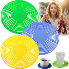 Mesh Coasters Set Heat-Resistant Non-Slip 3 pcs