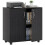 Two-Tier Locking Office Storage Cabinet - Black 1
