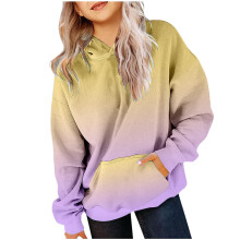 Hoodies for Teen Girls Preppy Oversized Gradient Sweatshirts