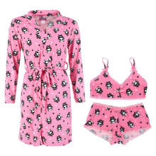 Love to Sleep Women's Panda Print Dressing Gown Lounge Set