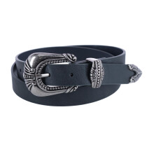 CTM Women's 3 Piece Skinny Western Belt