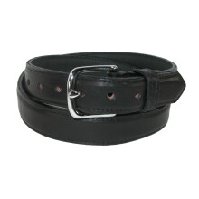 Boston Leather Men's Big & Tall 32 mm Wide Bison Leather Belt