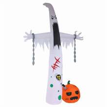 Inflatable Giant Ghost with Pumpkin 12 ft