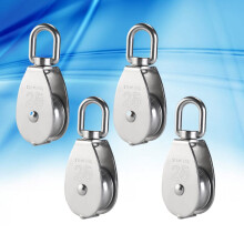 Stainless Steel Pulley 8.5 x 3 cm 4 pcs
