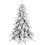 6ft Super Flocked Christmas Tree - Green/White 1