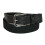 Boston Leather Men's Cotton Web Belt with Leather Tabs 1