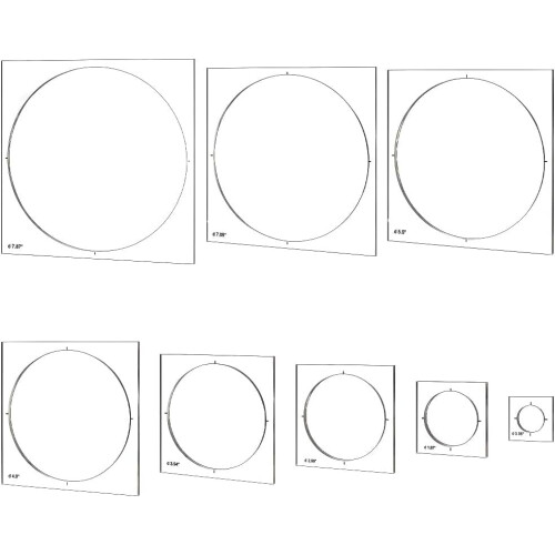 Clear Acrylic Router Template Set 8-Piece 2