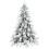 7ft Super Flocked Christmas Tree - Green/White 1