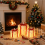 Lighted Christmas Gift Box White Snow Design 3-Pack 3