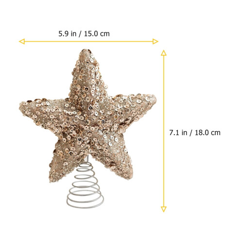 Christmas Tree Topper Decorative 1 Piece 7.1 x 5.9 x 1.6 2