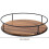 Kitchen Solid Wood Storage Rack Steel Round Organizer Desktop Spice Bottle Jar Turntable Rotating Makeup Tray 6