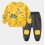 Toddler Boys Sweatsuit Set Cartoon Print Pullover and Knee 2