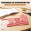 6Pcs Bookbinding Easy Scrapbooking Tool for , Great Stencils and Cutter Guide Kit Can Be Made Into Notebook 2