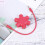 Audio Connector Adapter Red Hexagonal 1 Piece 3