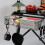 Outdoor Aluminum Table Side Storage Rack Hanging Mesh Expansion Bracket Folding Table Extension Basket Folding Rack 4