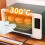 Silicone Oven Mitts Heat-Resistant Waterproof Non-Slip 6