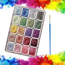 Forestry Watercolor Paint Set Metallic Shimmer 20 Colors