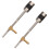 Raindrops Violin Bow Frog Screw Metal 2pcs 6