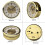 Quartz Clock Movement 89mm Gold Arabic Dial 7