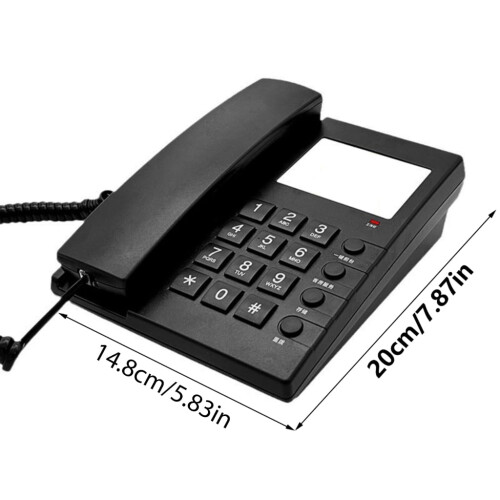Hotel Wall-Mount Landline Telephone with Large Buttons and 1