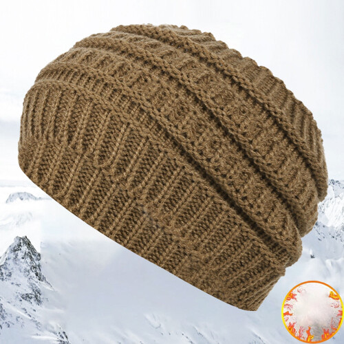 Women's Wool Knitted Headband Wide Edge Yellow