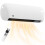 2000W Ceramic Electric Heater with Fan, Adjustable Thermostat, Wall Mounted - White 1