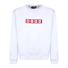 (XXL, White) DSquared2 Unisex Adult Block Logo Sweatshirt