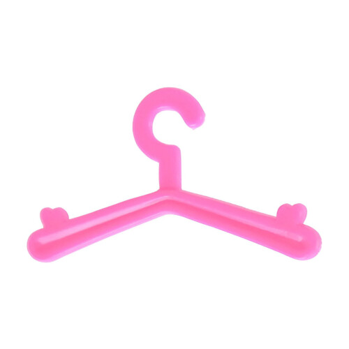 Pink Doll Clothes Hangers Set Plastic 20 Pieces 2