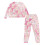 Women's Cat Print Drawstring Pajama Set Long Sleeve 1