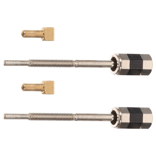 Raindrops Violin Bow Frog Screw Metal 2pcs 1