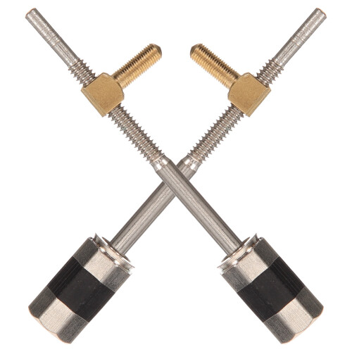 Raindrops Violin Bow Frog Screw Metal 2pcs 2