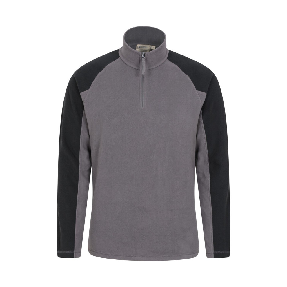 Mountain Warehouse (L, Dark Grey) Mens Ashbourne Ii Half Zip Fleece Top
