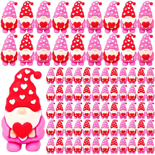 Valentine's Day Mini Gnome Figurines 5 25 50 or 100 pcs