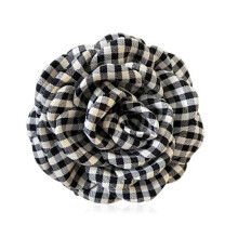 Polyester Hair Bands Yellow Rose Design 12 pcs