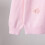 Girls' Plain Crew Neck Sweater Pink Size 9-10T 6