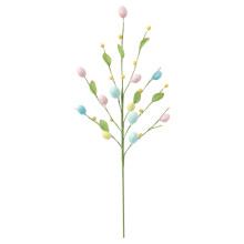 Easter Egg Flower Picks 15-Inch Bendable Stem